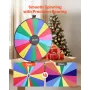VEVOR 914 mm Spinning Prize Wheel, 18 Slots Spinning Wheel with Stand, Adjustable Height Win Fortune Roulette with a Dry Erase a