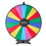 VEVOR 914 mm Spinning Prize Wheel, 18 Slots Spinning Wheel with Stand, Adjustable Height Win Fortune Roulette with a Dry Erase a