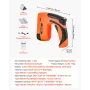 VEVOR Cordless Brad Nailer, 2-in-1 Nail Gun Staple Gun, 18 Gauge 15 mm, Battery Powered, with 1000 Pcs Staples and 1000 Pcs Nail