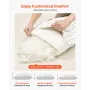 VEVOR Bed Pillow for Sleeping, Queen Size Luxury Quality Hotel Pillow with Memory Foam Fill, Supportive & Adjustable, Includes N