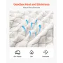 Bed Pillow for Sleeping, Queen Size Luxury Quality Hotel Pillow with Memory Foam Fill, Supportive & Adjustable, Includes Natural