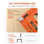 VEVOR Cordless Brad Nailer, 2-in-1 Nail Gun Staple Gun, 18 Gauge 15 mm, Includes 1000 Pcs Staples and 1000 Pcs Nails, with Batte