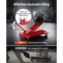Low Profile Floor Jack, 2200 lbs / 1 Ton Lifting Capacity Telescoping Transmission Floor Jack, 18.5-70 in Lifting Height, Flexib