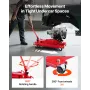 Low Profile Floor Jack, 2200 lbs / 1 Ton Lifting Capacity Telescoping Transmission Floor Jack, 18.5-70 in Lifting Height, Flexib
