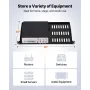 1U Server Rack Hylde, 4 STK, 22,68 kg Maks