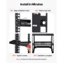1U Server Rack Hylde, 4 STK, 22,68 kg Maks