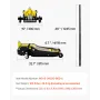 Low Profile Floor Jack, 4 Ton Capacity, Steel Racing Floor Jack with Dual Pistons Quick Lift Pump, Hydraulic Trolley Car Lift fo