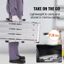 Folding Work Platform, 330 lbs Load Capacity, Aluminum Drywall Stool Ladder, Heavy Duty Work Bench w/ Non-Slip Feet, Ideal for W