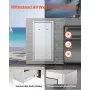 Outdoor Kitchen Trash Drawer, 13.54"W x 19.61"D x 25.79"H Interior Storage, Multi-Purpose Outdoor Kitchen Drawers Stainless Stee