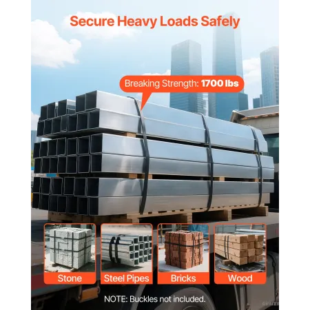 VEVOR Steel Strapping Coil, 19 mm x 0.55 mm x 500 m, Metal Strapping Banding Roll Withstands Harsh Environment, 771 kg Break Str