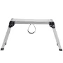 Folding Work Platform, 330 lbs Load Capacity, Aluminum Drywall Stool Ladder, Heavy Duty Work Bench w/ Non-Slip Feet, Ideal for W
