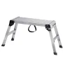 Folding Work Platform, 330 lbs Load Capacity, Aluminum Drywall Stool Ladder, Heavy Duty Work Bench w/ Non-Slip Feet, Ideal for W