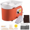 Pottery Wheel 11in 0-300 RPM Ceramic Wheel, 350W Adjustable Speed Forming Machine with Sculpting Tools and Apron, Detachable