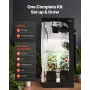 VEVOR Indoor Grow Tent Kit, 80 x 80 x 180 cm, Indoor Plant Tent with Full Spectrum LED Grow Light & Ventilation System, 600D Hig