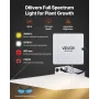 Indoor Grow Tent Kit, 80 x 80 x 180 cm, Indoor Plant Tent with Full Spectrum LED Grow Light & Ventilation System, 600D High Refl