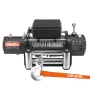 Electric Winch, 6100 kg Load Capacity, 12V DC Truck Winch with Φ9.5 mm x 24 m Steel Rope, Wireless & Wired Remote Control, IP55 