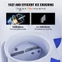 Electric Ice Crusher Machine 176 lbs/HR Snow Cone Maker Shaved