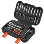 Socket Set, 70 Pieces, 6.4 mm Drive Socket and Ratchet Set, SAE and Metric, Deep and Shallow, Mechanic Tool Kit with Bits, Acces