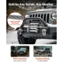 Electric Winch, 5400 kg Load Capacity, 12V DC Truck Winch with Φ9.1 mm x 24 m Steel Rope, Wireless & Wired Remote Control, IP55 