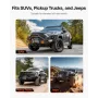 Electric Winch, 5400 kg Load Capacity, 12V DC Truck Winch with Φ9.1 mm x 24 m Steel Rope, Wireless & Wired Remote Control, IP55 