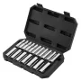Socket Set, 18 Pieces, 12.7 mm Drive Socket Tool Set, Metric Size from 10 to 27 mm, Mechanic Tool Kit with Storage Case, Clear M