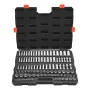 VEVOR Socket Set, 104 Pieces, 9.5 mm Drive Socket Tool Set, Metric Size from 6 to 24 mm, Deep and Standard, Mechanic Tool Kit wi