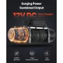 Electric Winch, 6100 kg Load Capacity, 12V DC Truck Winch with Φ9.5 mm x 26 m Synthetic Rope, Wireless & Wired Remote Control, I