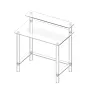 Acrylic Table, 2 Tiers Clear Office Desk with Monitor Stand, Acrylic Study Computer Desk, Modern Side End Table Nightstand for B