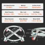 2PCS 208.2 L Heavy Duty Drum Dolly, 453.6 kg Load Capacity, Barrel Dolly Cart Drum Caddy, Non Tipping Hand Truck Capacity Dollie
