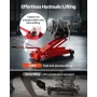 Low Profile Floor Jack, 1000 lbs / 0.45 Ton Lifting Capacity Telescoping Transmission Floor Jack, 16-64 cm Lifting Height, 360° 