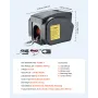 VEVOR Electric Boat Winch, 12V DC 300W, Reversible Electric Trailer Winch for Boats Up to 900 kg, Power-in, Power-Out, and Freew