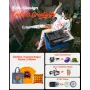 Hybrid Heat Press, 380 x 380 mm, 5-in-1 Multifunction, Heat Up Fast and Even, All-New Patented Design, Easy to Control, Sublimat