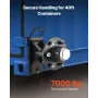 Shipping Container Wheels 6-Lug Wheels Kit, Heavy Duty Shipping Container Axle with Ratchet Tie Down-Moves 6 m-12 m, Secure Tran