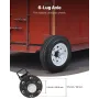 VEVOR Shipping Container Wheels 6-Lug Wheels Kit, Heavy Duty Shipping Container Axle with Ratchet Tie Down-Moves 6 m-12 m, Secur