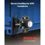 VEVOR Shipping Container Wheels 8-Lug Wheels Kit, Heavy Duty Shipping Container Axle with Ratchet Tie Down-Moves 6 m-12 m, Secur