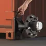 Shipping Container Wheels 8-Lug Wheels Kit, Heavy Duty Shipping Container Axle with Ratchet Tie Down-Moves 6 m-12 m, Secure Tran