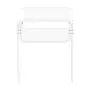 Acrylic Side Table, 2 Tiers Clear Bedside Table with Storage Shelf, Modern Rectangle Acrylic End Desk, Transparent Thick Nightst