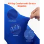 50 Pcs Blue Chair Covers, Polyester Spandex Chair Cover, Stretch Slipcovers for Wedding Party Dining Banquet Flat-Front Chair Co