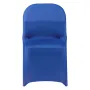 VEVOR 50 Pcs Blue Chair Covers, Polyester Spandex Chair Cover, Stretch Slipcovers for Wedding Party Dining Banquet Flat-Front Ch