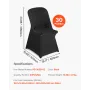 30 Pcs Black Chair Covers, Polyester Spandex Chair Cover, Stretch Slipcovers for Wedding Party Dining Banquet Flat-Front Chair C