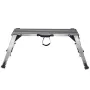 Folding Work Platform, 299.4 kg Load Capacity, Aluminum Drywall Stool Ladder, Heavy Duty Work Bench w/ Non-Slip Feet, Ideal for 