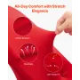 50 Pcs Red Chair Covers, Polyester Spandex Chair Cover, Stretch Slipcovers for Wedding Party Dining Banquet Flat-Front Chair Cov