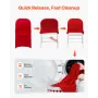 50 Pcs Red Chair Covers, Polyester Spandex Chair Cover, Stretch Slipcovers for Wedding Party Dining Banquet Flat-Front Chair Cov