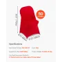 50 Pcs Red Chair Covers, Polyester Spandex Chair Cover, Stretch Slipcovers for Wedding Party Dining Banquet Flat-Front Chair Cov