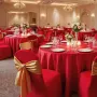 50 Pcs Red Chair Covers, Polyester Spandex Chair Cover, Stretch Slipcovers for Wedding Party Dining Banquet Flat-Front Chair Cov