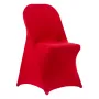 VEVOR 50 Pcs Red Chair Covers, Polyester Spandex Chair Cover, Stretch Slipcovers for Wedding Party Dining Banquet Flat-Front Cha