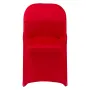 VEVOR 50 Pcs Red Chair Covers, Polyester Spandex Chair Cover, Stretch Slipcovers for Wedding Party Dining Banquet Flat-Front Cha