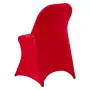 VEVOR 50 Pcs Red Chair Covers, Polyester Spandex Chair Cover, Stretch Slipcovers for Wedding Party Dining Banquet Flat-Front Cha