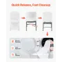 VEVOR 30 Pcs White Chair Covers, Polyester Spandex Chair Cover, Stretch Slipcovers for Wedding Party Dining Banquet Flat-Front C