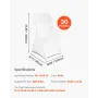 VEVOR 30 stk Hvidt stolebetræk, polyester spandex stolebetræk, strækbetræk til bryllupsfest middagsbanket flad front C